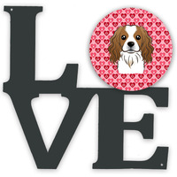 "Caroline's Treasures Cavalier Spaniel Metal Artwork Love wall-decor, Multicolor"