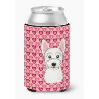 "Caroline's Treasures Westie Hearts Can or Bottle Hugger, Multicolor"