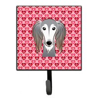 "Caroline's Treasures Saluki Hearts Wall Hook, Small, Multicolor"