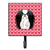 "Caroline's Treasures Japanese Chin Hearts Wall Hook, Small, Multicolor"