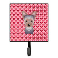 "Caroline's Treasures Yorkie Puppy Hearts Wall Hook, Small, Multicolor"