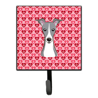 "Caroline's Treasures Italian Greyhound Hearts Wall Hook, Small, Multicolor"