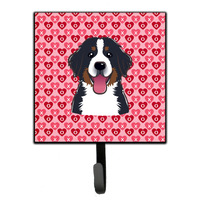 "Caroline's Treasures Bernese Mountain Dog Hearts Wall Hook, Small, Multicolor"