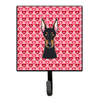 "Caroline's Treasures Doberman Pinscher Hearts Wall Hook, Small, Multicolor"