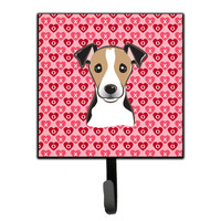 "Caroline's Treasures Jack Russell Terrier Hearts Wall Hook, Small, Multicolor"