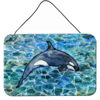"Caroline's Treasures Killer Whale Orca #2 Metal Print, 8 H x 12 W"