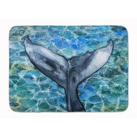 "Caroline's Treasures Whale Tail Floor Mat, 19 H x 27 W, Multicolor"