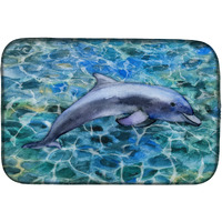 "Caroline's Treasures Dolphin Dish Drying Mat, 14"" x 21"""