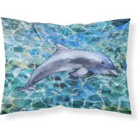 "Caroline's Treasures Dolphin Pillowcase, Standard, Multicolor"