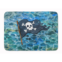 "Caroline's Treasures Pirate Flag Floor Mat, 19 H x 27 W, Multicolor"