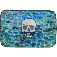 Skeleton Skull Pirate Dish Drying Mat BB5345DDM