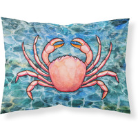 "Caroline's Treasures Crab Pillowcase, Standard, Multicolor"