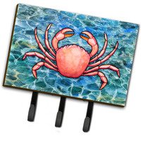"Caroline's Treasures Crab Wall Hook, Triple, Multicolor"