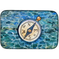 "Caroline's Treasures Compass Dish Drying Mat, 14"" x 21"", Multicolor"