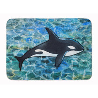 "Caroline's Treasures Killer Whale Orca Floor Mat, 19 H x 27 W, Multicolor"