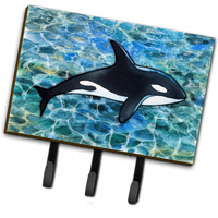 "Caroline's Treasures Killer Whale Orca Wall Hook, Triple, Multicolor"