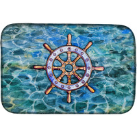 "Caroline's Treasures Steering Wheel Helm Dish Drying Mat, 14"" x 21"""