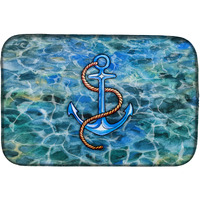 "Caroline's Treasures Anchor Dish Drying Mat, 14"" x 21"""