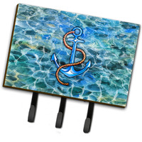 "Caroline's Treasures Anchor Wall Hook, Triple, Multicolor"