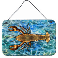 "Caroline's Treasures Lobster Metal Print, 8 H x 12 W"
