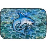 "Caroline's Treasures Shark Dish Drying Mat, 14 X 21"