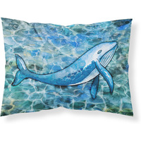 "Caroline's Treasures Humpback Whale Pillowcase, Standard, Multicolor"