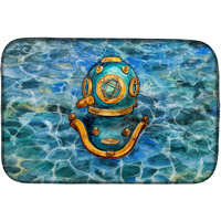 "Caroline's Treasures Deep Sea Diving Helmet Dish Drying Mat, 14"" x 21"""