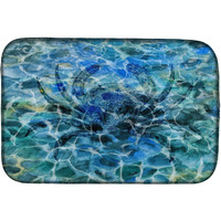"Caroline's Treasures Crab Under Water Dish Drying Mat, 14"" x 21"""