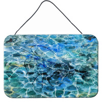 "Caroline's Treasures Shrimp Under water Metal Print, 8 H x 12 W, Multicolor"