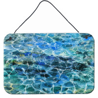 "Caroline's Treasures Eel Under water Metal Print, 8 H x 12 W"