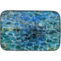 "Caroline's Treasures Octopus Under Water Dish Drying Mat, 14"" x 21"""