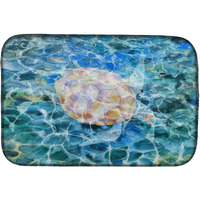 "Caroline's Treasures Sea Turtle Under Water Dish Drying Mat, 14"" x 21"""