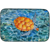 "Caroline's Treasures Sea Turtle Dish Drying Mat, 14"" x 21"", Multicolor"