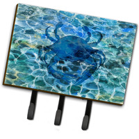 "Caroline's Treasures Blue Crab Under Water Wall Hook, Triple, Multicolor"