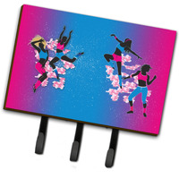 "Caroline's Treasures Hip Hop in Pink Blue Wall Hook, Triple"