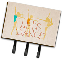 "Caroline's Treasures Let's Dance Linen Light Wall Hook, Triple"