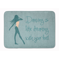 "Caroline's Treasures Dancing is Like Dreaming #2 Floor Mat, 19 H x 27 W, Multicolor"