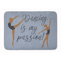 "Caroline's Treasures Dancing is My Passion Floor Mat, 19 H x 27 W, Multicolor"