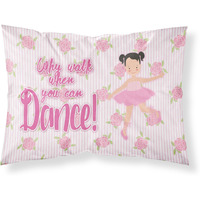 "Caroline's Treasures Ballet Pigtails Pillowcase, Standard, Multicolor"