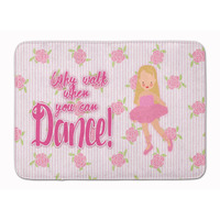 "Caroline's Treasures Ballet Long Blonde Hair Floor Mat, 19 H x 27 W, Multicolor"