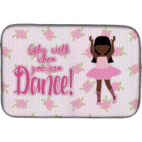 "Caroline's Treasures Ballet Long Hair African American Dish Drying Mat, 14"" x 21"", Multicolor"