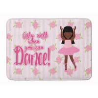 "Caroline's Treasures Ballet Long Hair African American Floor Mat, 19 H x 27 W, Multicolor"