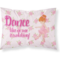 "Caroline's Treasures Ballet Dance Red Hair Printed, Polyester, 250 Thread count, Envelope closure Pillowcase, Standard, Multicolor"