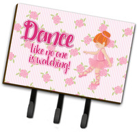 "Caroline's Treasures Ballet Dance Red Hair Wall Hook, Triple, Multicolor"