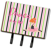 "Caroline's Treasures Ballet Dance is my Life Red Wall Hook, Triple"