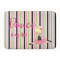 "Caroline's Treasures Ballet Dance is my Life Blonde Floor Mat, 19 H x 27 W, Multicolor"