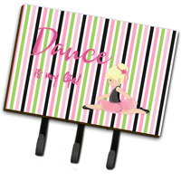 "Caroline's Treasures Ballet Dance is my Life Blonde Wall Hook, Triple, Multicolor"