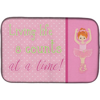 "Caroline's Treasures Ballet in 8 Counts Red Hair Dish Drying Mat, 14 x 21, Multicolor"
