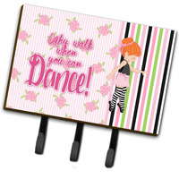 "Caroline's Treasures Ballet Dance Stripes Red Hair Wall Hook, Triple"