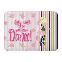 "Caroline's Treasures Ballet Dance Stripes Blonde Floor Mat, 19 H x 27 W, Multicolor"